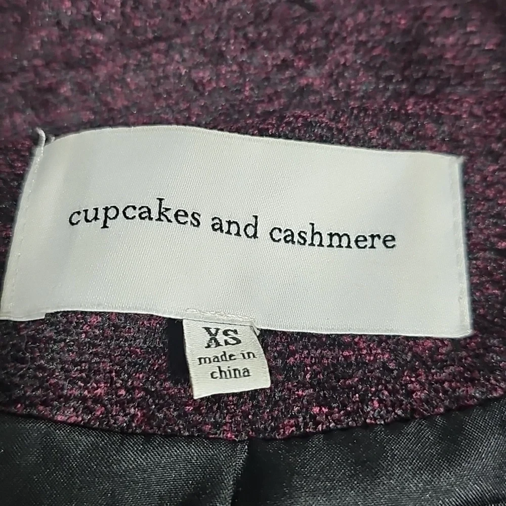 Cupcakes And Cashmere Purple Moto Jacket